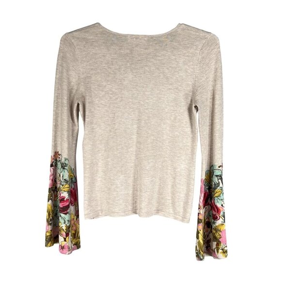 Philosophy Republic Clothing Womens M Floral Bell Sleeve Sweater Top Fairycore - Picture 8 of 15